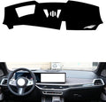 leather dashboard cover Compatible with BMW X5 (HUD 2023-2024，dash cover（black）