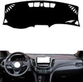 leather dashboard cover Compatible with Chevy Equinox（NO HUD,No speaker） 2017-2023，dash cover（black）