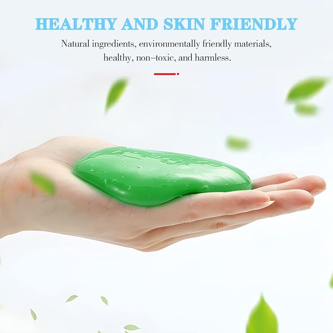 Cleaning Gel for Car, Universal Vehicle Interior Detailing Cleaning Putty Gel, Detail Cleaner Tools for Keyboard Vent PC Laptop Camera, Automotive Duster Remover Cleaner Accessories (Green)