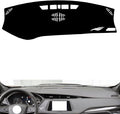 leather dashboard cover Compatible with Cadillac XT4（NO HUD） 2018-2023，dash cover（black）