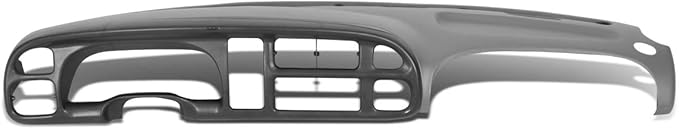 DNA MOTORING Dashboard Cover Cap Overlay + Instrument Bezel Replacement Compatible with 98-01 Ram 1500 Pickup / 98-02 Ram 2500 3500 Pickup, ZTL-Y-0090