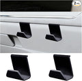 2PCS Car Co-Pilot Glovebox Hooks, Front Passenger Seat Glovebox Storage Hanger for Purse Key Umbrella Cable, Multifunctional Glove Compartment Holder Organizer Hook, Universal Fit (Black)