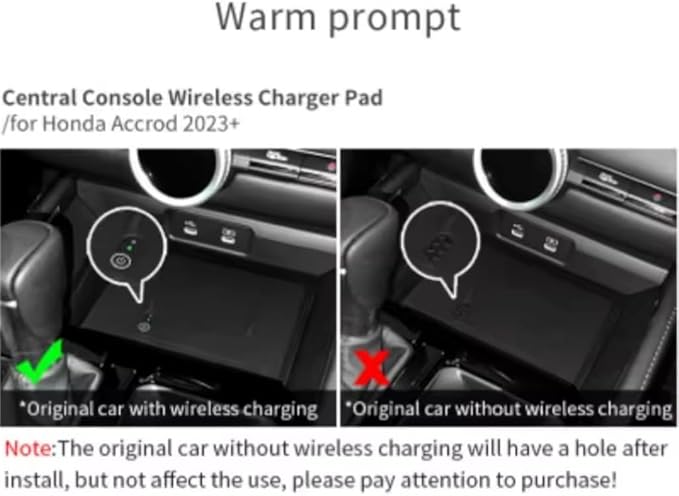Compatible with Honda Accord 2023-2025 2026 Silicone Central Control Wireless Charging Protective Pad Anti-slip Waterproof Non-Slip Protective Dustproof Mat For 11th Gen Accord 2023 2024 2025 2026