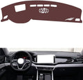Leather Dashboard Cover Compatible with VW Teramont/X (HUD 2021-2024，Dash Cover, Non-Slip Dash Cover, Dash mat Dashboard Cover, Interior Dash Covers
