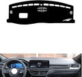 Leather Dashboard Cover Compatible with Ford Escape（HUD 2020-2025，Dash Cover（Black）