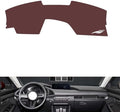 Leather Dashboard Cover Compatible with Mazda 3 Axela (NO HUD、No Speaker) 2020-2023,Dash Board Cover mat Anti-Slip Sun-Proof and dust-Proof(Brown)