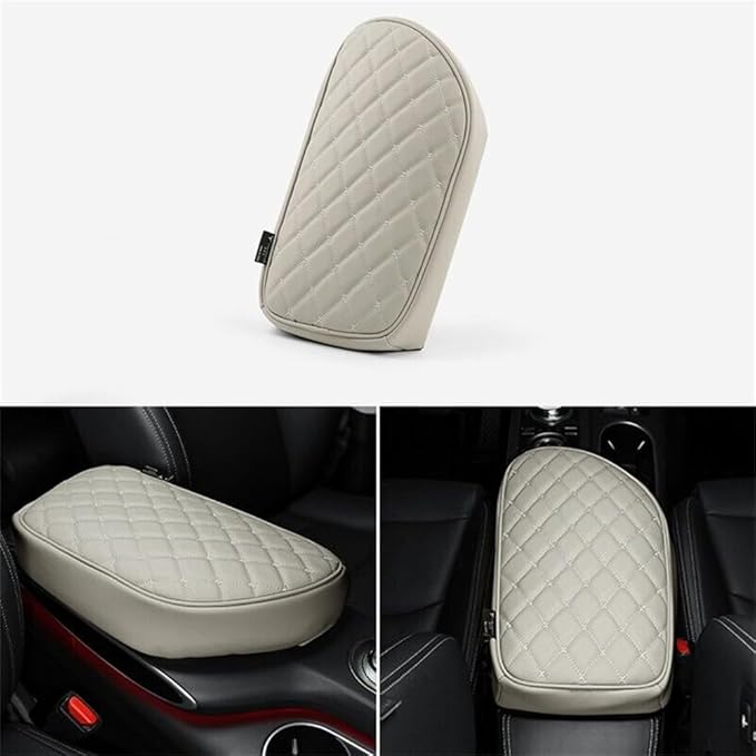 Cnaurda Memory Foam Center Console Cover Cushion Pad Car Armrest Arm Rest Cover Cushion Compatible with Genesis GV70 2022-2024 Accessories (Beige)