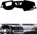 leather dashboard cover Compatible with BMW 4 series (HUD 2021-2022，dash cover（black）