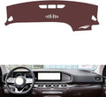 Leather Dashboard Cover Compatible with Mercedes GLS (NO HUD 20-2025,Dash Board Cover mat Anti-Slip Sun-Proof and dust-Proof(Brown)