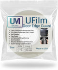 Ufilm Door Edge Protector PRE-Cut Guard Scratch Paint Protection Film with Strong American Glue Clear and Black Universal Car Truck (1 in x 50 ft)