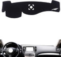 leather dashboard cover Compatible with Infiniti G25 series 2007-2013，dash cover（black）