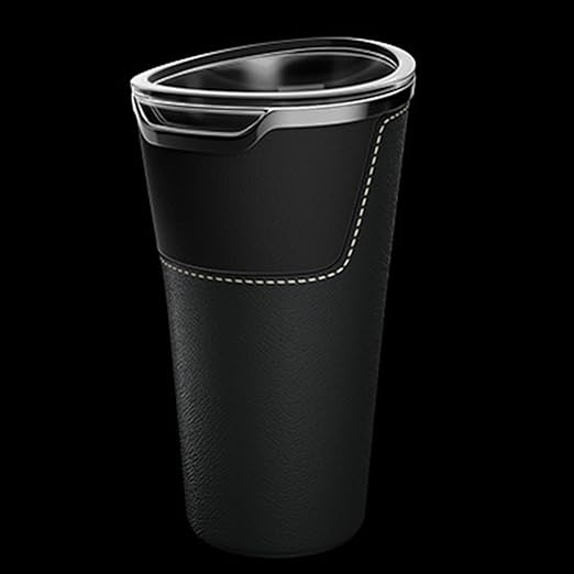LoopTime Leakproof Car Trash Can,Mini Car Trash Bin for SUV and Truck,Small Removable Liner Cars Garbage Can,Waterproof Automotive TrashCan for Vehicle,Home,Office,Multipurpose,Easy to Clean (Black 2)