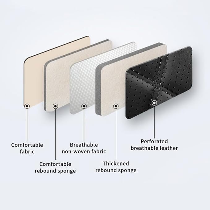 TTX LIGHTING Car Seat Covers Fit for Infiniti QX60 2014-2020 - Breathable Leather Waterproof 2 Front Seat Protector (Black & Light Gray)