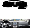 generic Leather Dashboard Cover Compatible with Hyundai Veracruz 2007-2012，Dash Cover（Black）