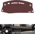 Leather Dashboard Cover Compatible with Buick Verano （Warning Light），Dash Cover, Non-Slip Dash Cover, Dash mat Dashboard Cover, Interior Dash Covers
