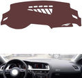 Leather Dashboard Cover Compatible with Audi A5 2008-2016，Dash Cover, Non-Slip Dash Cover, Dash mat Dashboard Cover, Interior Dash Covers