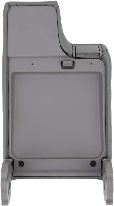 E46 Center Console,E46 Leather Armrest Gray,Headrest And Armrest Car Center Console Armrest Cover Pad Cushion Fits For E46 1999-2004(Gray)
