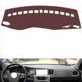 Leather Dashboard Cover Compatible with Volvo V60 2011-2018,Dash Board Cover mat Anti-Slip Sun-Proof and dust-Proof(Brown)