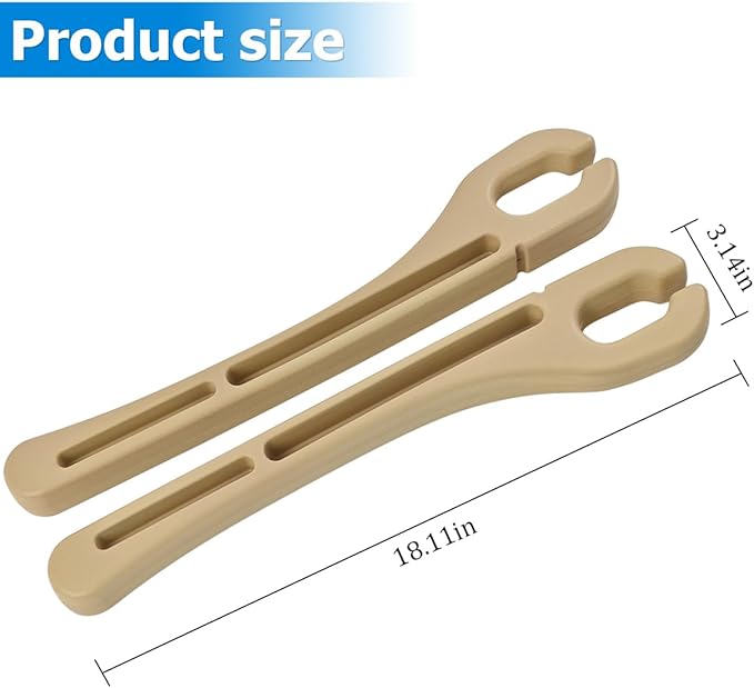 Mandark Car Seat Gap Filler, 2PCS Vehicle Seat Gap Fill Organizer with Phone Holder for Prevents Items Falling, Auto Interior Crevice Blocker Stop Accessories, Universal for SUV Sedan Truck (Beige)