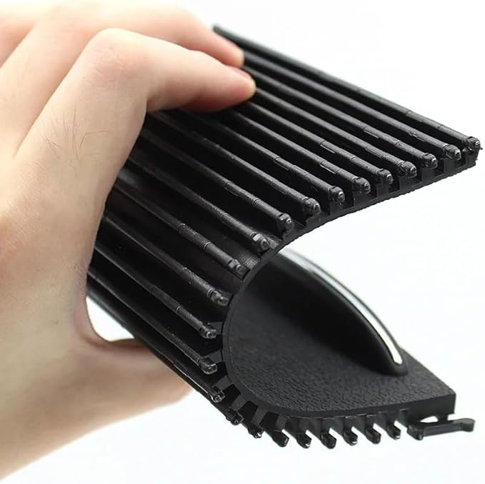 Compatible with Mercedes Benz C Class W203, Center Console Cup Holder Roller Blind Cover, Drink Water Holder Roller Zipper Sliding Shutter Accessories Trim Replacement 2000-2007