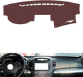 Leather Dashboard Cover Compatible with KIA Sorento (no Speaker) 2013-2014,Dash Board Cover mat Anti-Slip Sun-Proof and dust-Proof(Brown)