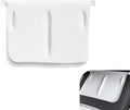 Car Central Control Wireless Charging Mat, Anti-Slip Waterproof Center Console Silicone Pad, Dustproof Phone Charging Protection Mat, Compatible with 2021-2025 Te-SLA Model Y/3 (White)