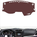 Leather Dashboard Cover Compatible with FiatFiat Freemont,Dash Board Cover mat Anti-Slip Sun-Proof and dust-Proof(Brown)