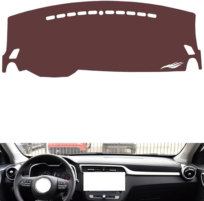 Leather Dashboard Cover Compatible with MG ZS，Dash Cover, Non-Slip Dash Cover, Dash mat Dashboard Cover, Interior Dash Covers