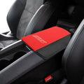 BOYOUS Armrest Cover Center Console Pad Full Protection Console Leather Arm Rest Interior Accessories Fit for Chevrolet Camaro 2010-2015-Red+Black