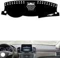 leather dashboard cover Compatible with Mercedes GLS 2016-2019，dash cover（black）