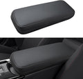 INTGET Center Console Cover for 2026 Toyota Prius Accessories 2023 2024 2025 LE XLE Limited Car Interior Leather Middle Armrest Arm Rest Lid Cushion Pad Protector (2023+, Black Stitches)