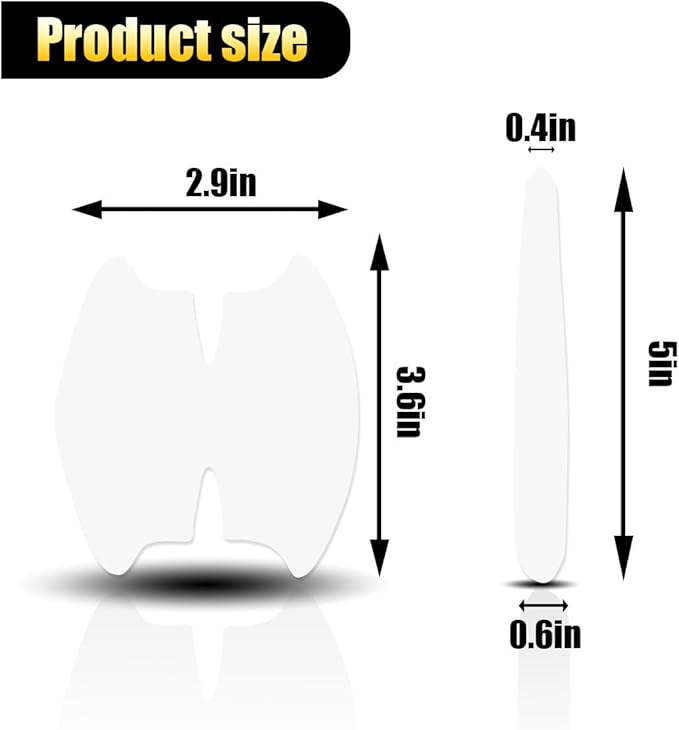 8 PCS Car Door Handle Anti-Scratches Sticker, Self-Adhesive & Non-Marking Car Door Bowl Paint Scratch Protective Films, Universal Protective Pad Sticker for Most Cars (Transparent)