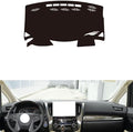 leather dashboard cover Compatible with Toyota Alphard 30 series 2015-2023，dash cover（black）
