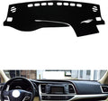 leather dashboard cover Compatible with Toyota Highladner 2015-2021，dash cover（black）