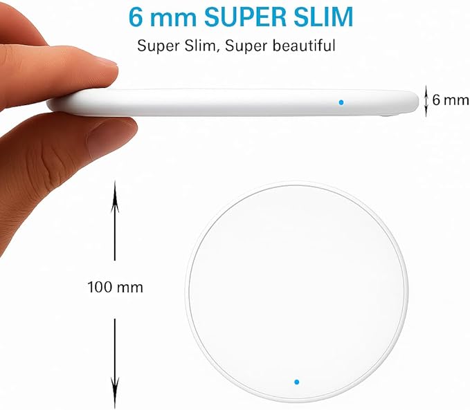 2Pcs Wireless Charger,15W Max Wireless Charging Pad Compatible with iPhone16/16Plus/16Pro /iPhone15/15Pro/15Plus/iPhone14/iPhone13/12/11/X/XR/XS/SE/8,Samsung Galaxy S25/S24/S23/S22/S21/S20/S10 (white)