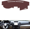 Leather Dashboard Cover Compatible with KIA Sorento (no Speaker) 2009-2012，Dash Cover, Non-Slip Dash Cover, Dash mat Dashboard Cover, Interior Dash Covers