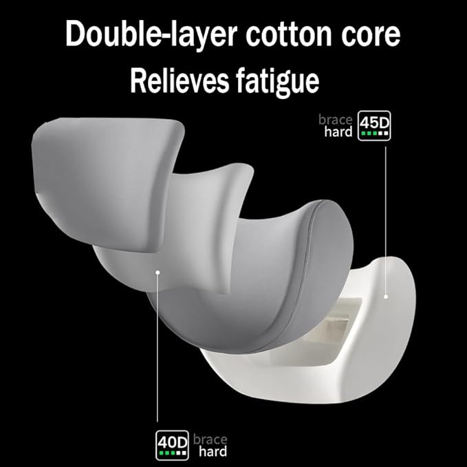 Car Headrest Lumbar Support Cushion for VW Golf VIII VI V IV III II I Mk 8 7 6 5 4 3 R GTE/GTI/GTD/Clubsport 45, Memory Foam Relieve Fatigue Breathable Car Seat Neck Pillow