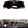 leather dashboard cover Compatible with LEX RX（NO HUD） 2020-2021，dash cover（black）