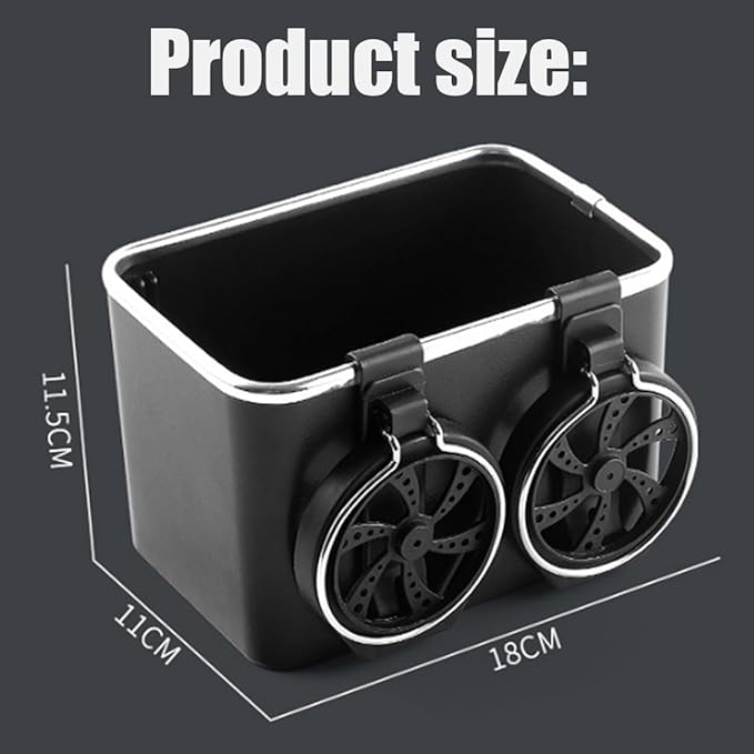 ZMPDJG 2025 New Car Armrest Storage Box, Car Armrest Storage Box with 2 Cup Holders, Universal Between Seat Console Organizer with Phone Slot (D)