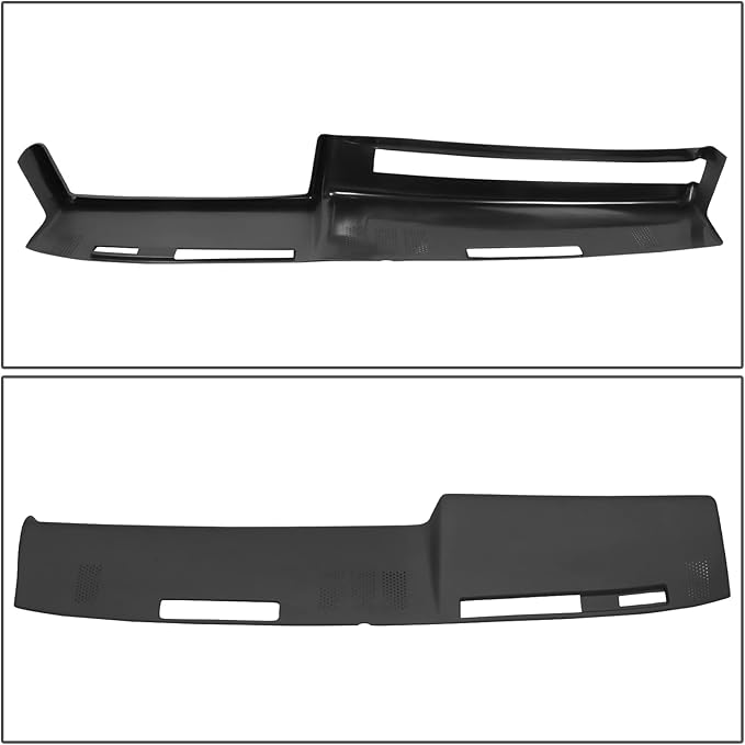 DNA MOTORING Dash Cover Overlay Compatible with 81-91 C/K/R/V Series/Jimmy, 87-91 Blazer, Black Dash Board Cover Cap, ZTL-Y-0286-BK