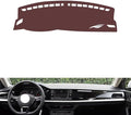 Leather Dashboard Cover Compatible with VW Lavida Plus 2018-2022,Dash Board Cover mat Anti-Slip Sun-Proof and dust-Proof(Brown)