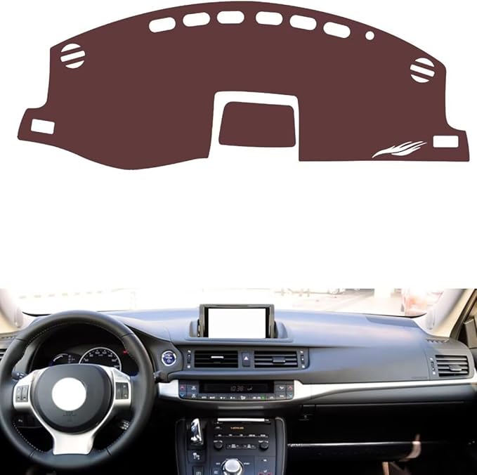 Leather Dashboard Cover Compatible with LEX CT Navigation 2012-2013，Dash Cover, Non-Slip Dash Cover, Dash mat Dashboard Cover, Interior Dash Covers