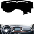 leather dashboard cover Compatible with KIA KXI，dash cover（black）