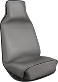 Xokaimeo Waterproof Front Seat Covers Grey - Washable Front Car Seat Protectors with Anti Slip Bottom - Durable Auto Seat Cushions Universal Fit for Vehicles Cars SUV Trucks