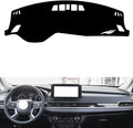 leather dashboard cover Compatible with Mitsubishi Outlander（NO HUD） 2023，dash cover（black）