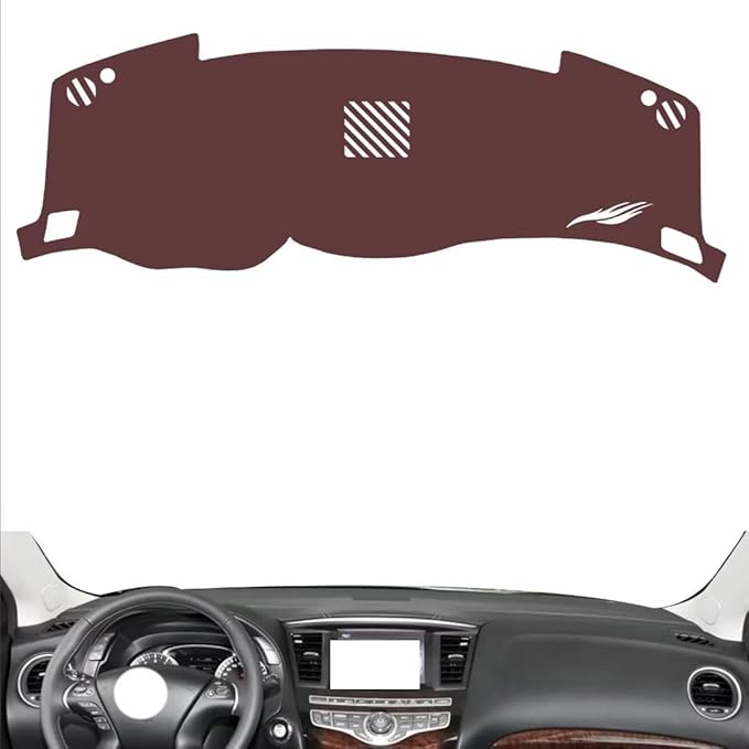 Leather Dashboard Cover Compatible with Infiniti QX60，Dash Cover, Non-Slip Dash Cover, Dash mat Dashboard Cover, Interior Dash Covers
