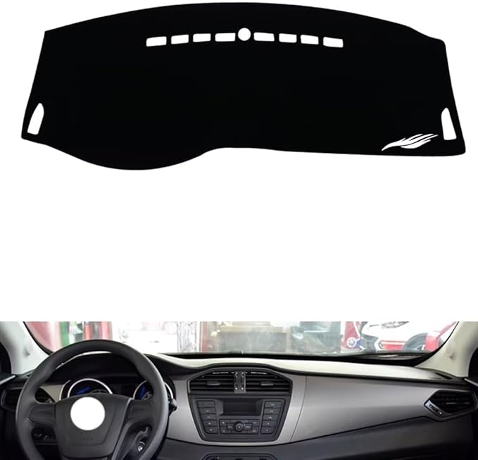 leather dashboard cover Compatible with MG GS (Half covered) 2015-2016，dash cover（black）
