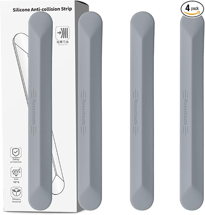 muekzu Silicone Car Door Edge Guard Trim Molding Crash Scratch Protector Scratch Guard for Car,Sedans,Truck,SUV 4PCS(Gray)
