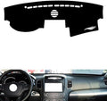 generic leather dashboard cover Compatible with KIA Sorento (speaker) 2013-2014，dash cover（black）