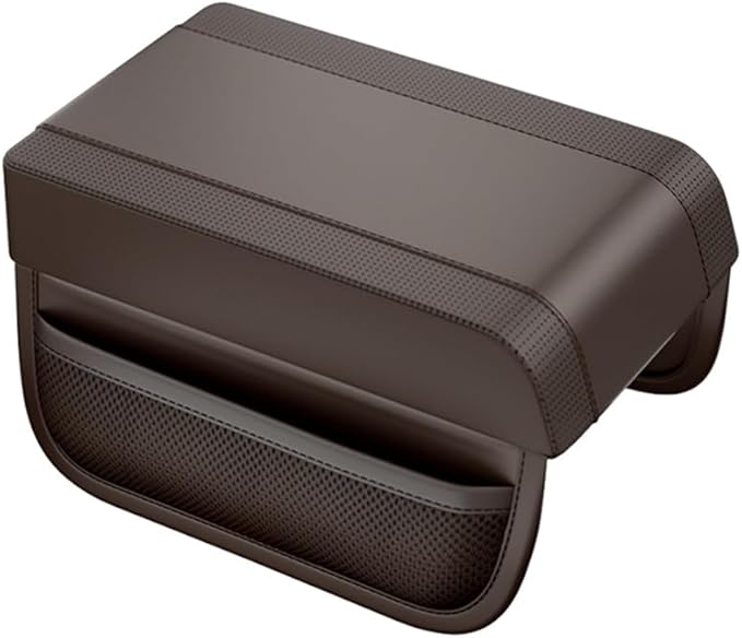 Car Armrest Box Pad for Nissan X-Trail X Trail T33 T32 T31 T30 2001-2022 2023 2024 Center Console Armrest Box Leather Car Console Storage Box Arm Rest Cushion Pads Waterproof,Brown